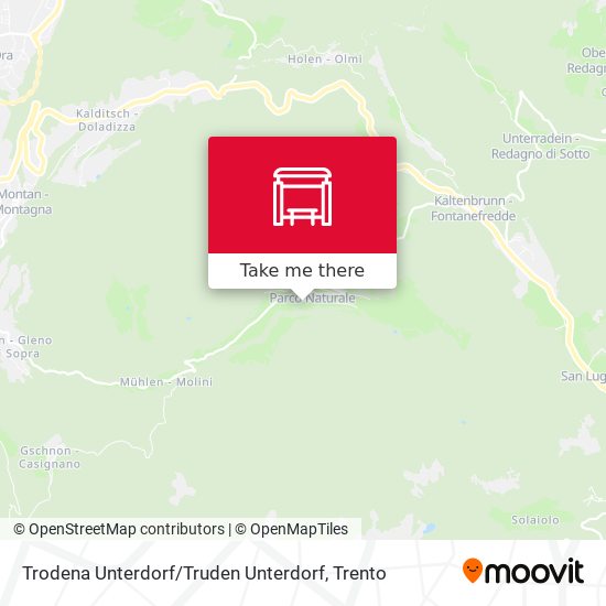 Trodena Unterdorf / Truden Unterdorf map