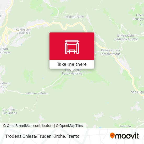Trodena Chiesa/Truden Kirche map