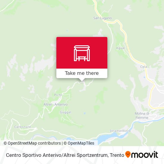 Centro Sportivo Anterivo / Altrei Sportzentrum map