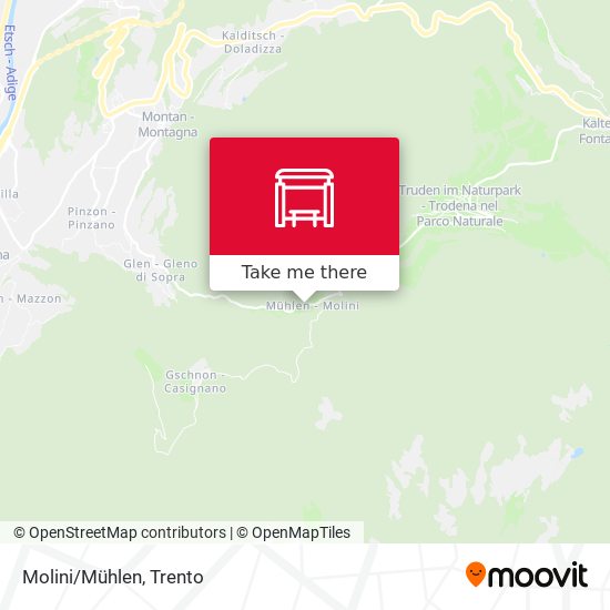 Molini/Mühlen map