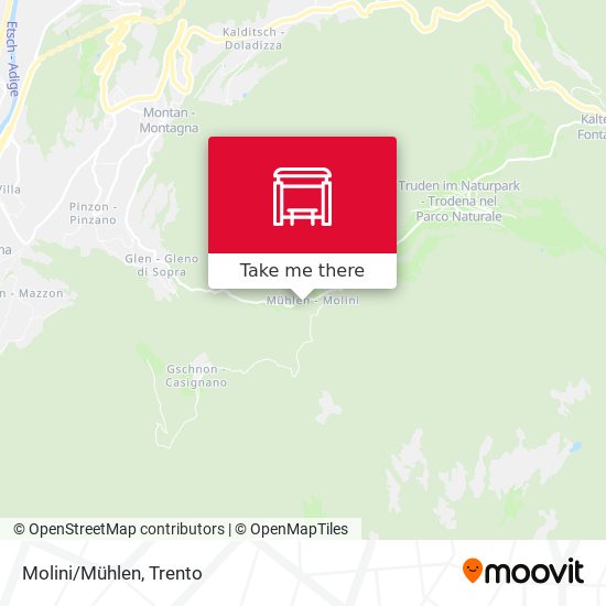 Molini/Mühlen map