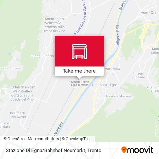 Stazione Di Egna / Bahnhof Neumarkt map