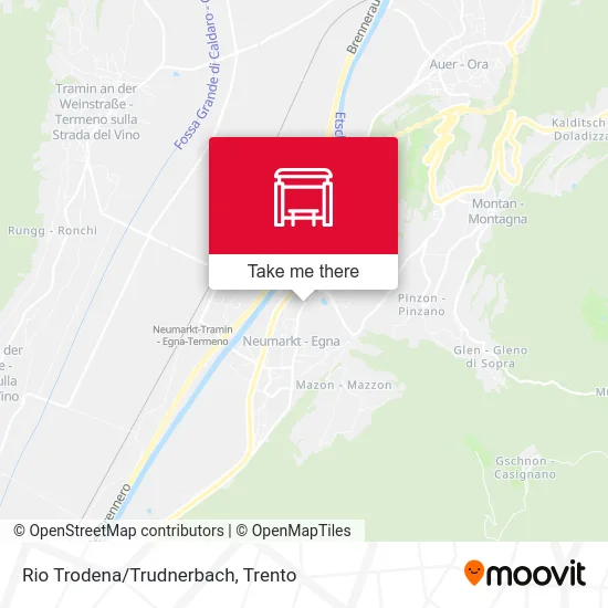 Rio Trodena/Trudnerbach map