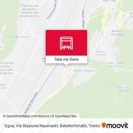 Egna, Via Stazione / Neumarkt, Bahnhofstraße map