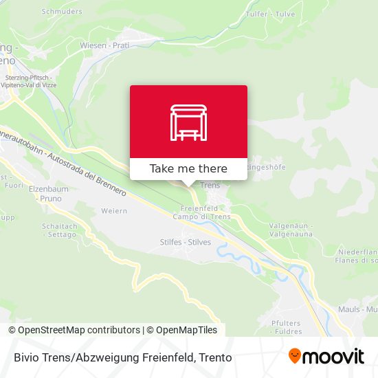 Bivio Trens / Abzweigung Freienfeld map