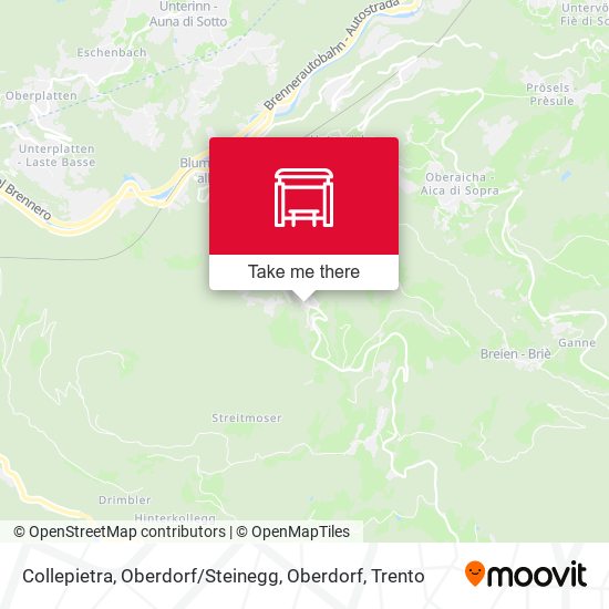 Collepietra, Oberdorf / Steinegg, Oberdorf map