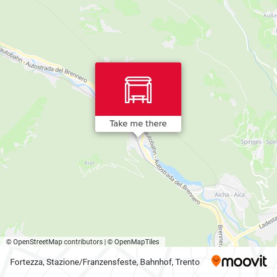 Fortezza, Stazione / Franzensfeste, Bahnhof map
