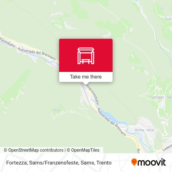 Fortezza, Sams / Franzensfeste, Sams map