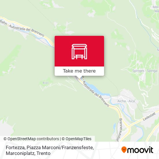 Fortezza, Piazza Marconi / Franzensfeste, Marconiplatz map