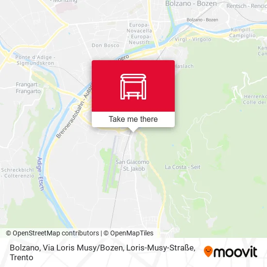 Bolzano, Via Loris Musy / Bozen, Loris-Musy-Straße map
