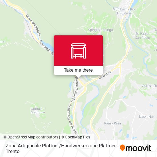 Zona Artigianale Plattner / Handwerkerzone Plattner map