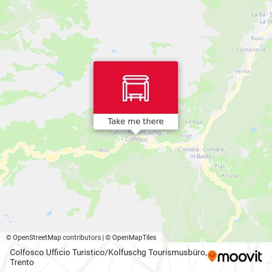 Colfosco Ufficio Turistico / Kolfuschg Tourismusbüro map