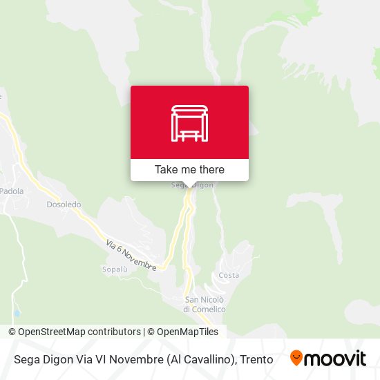 Sega Digon Via VI Novembre (Al Cavallino) map