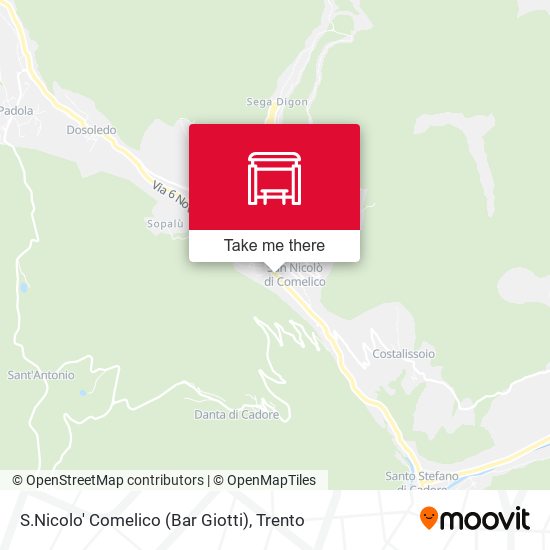 S.Nicolo' Comelico (Bar Giotti) map