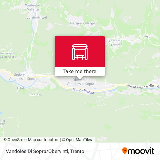 Vandoies Di Sopra/Obervintl map