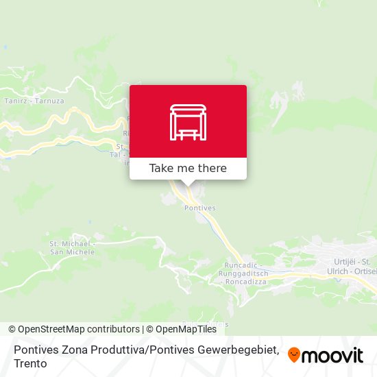 Pontives Zona Produttiva / Pontives Gewerbegebiet map