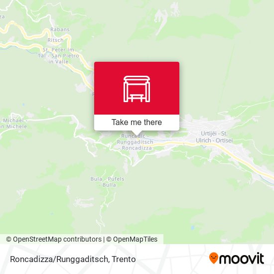 Roncadizza/Runggaditsch map