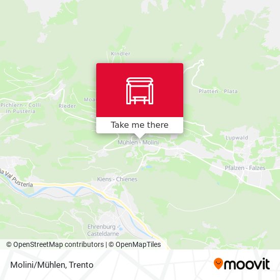 Molini/Mühlen map