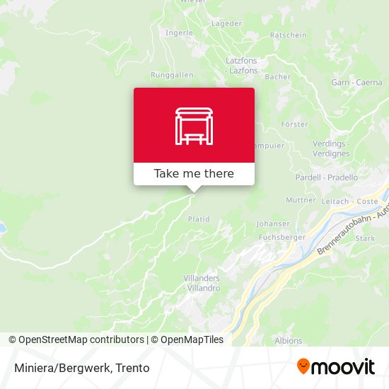 Miniera/Bergwerk map