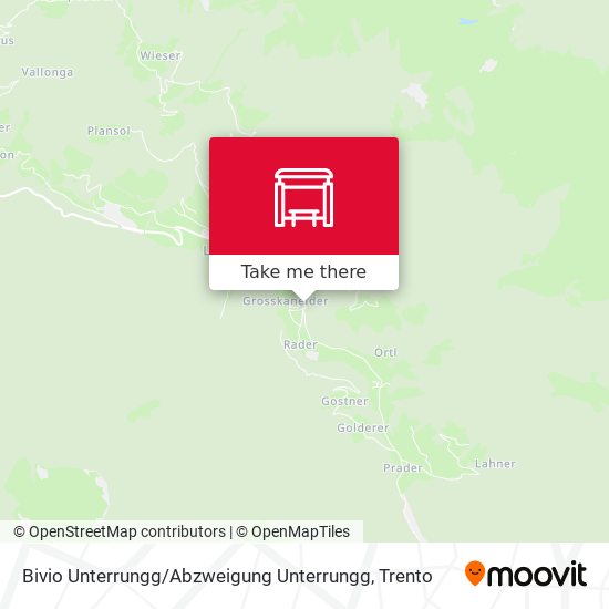 Bivio Unterrungg / Abzweigung Unterrungg map