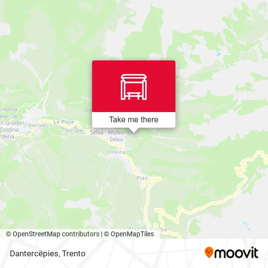 Dantercëpies map