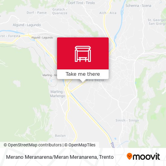 Merano Meranarena / Meran Meranarena map