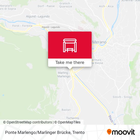 Ponte Marlengo / Marlinger Brücke map