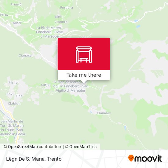 Lëgn De S. Maria map