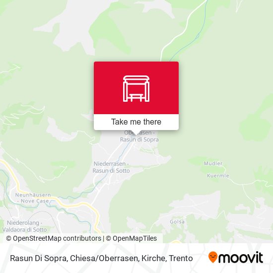 Rasun Di Sopra, Chiesa / Oberrasen, Kirche map