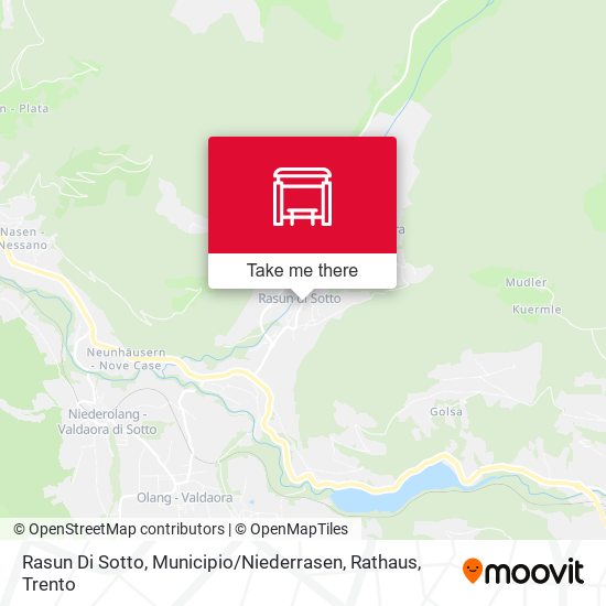 Rasun Di Sotto, Municipio / Niederrasen, Rathaus map