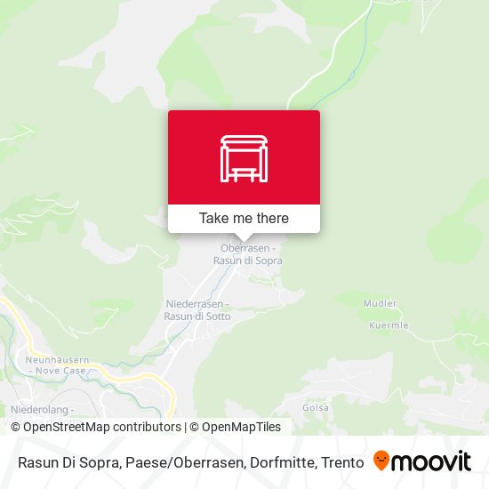 Rasun Di Sopra, Paese / Oberrasen, Dorfmitte map