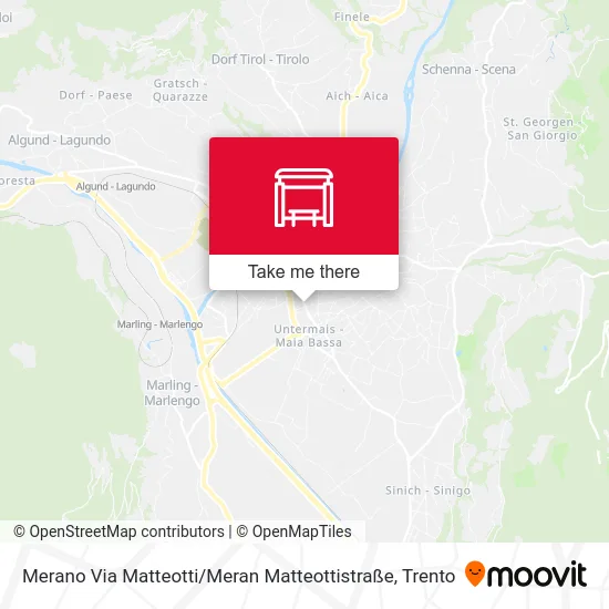 Merano Via Matteotti / Meran Matteottistraße map