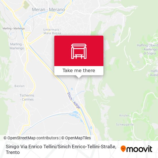 Sinigo Via Enrico Tellini / Sinich Enrico-Tellini-Straße map