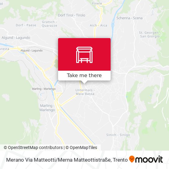 Merano Via Matteotti / Merna Matteottistraße map