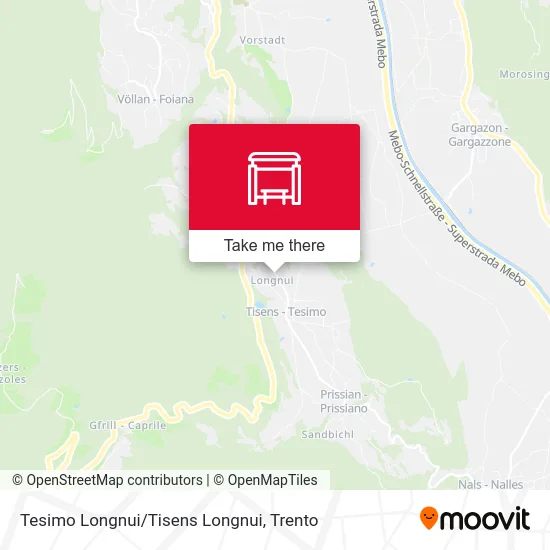 Tesimo Longnui/Tisens Longnui map