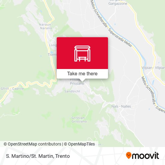 S. Martino/St. Martin map