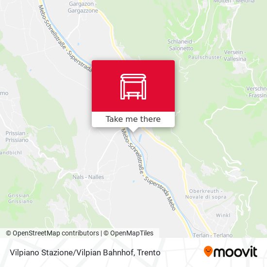 Vilpiano Stazione / Vilpian Bahnhof map