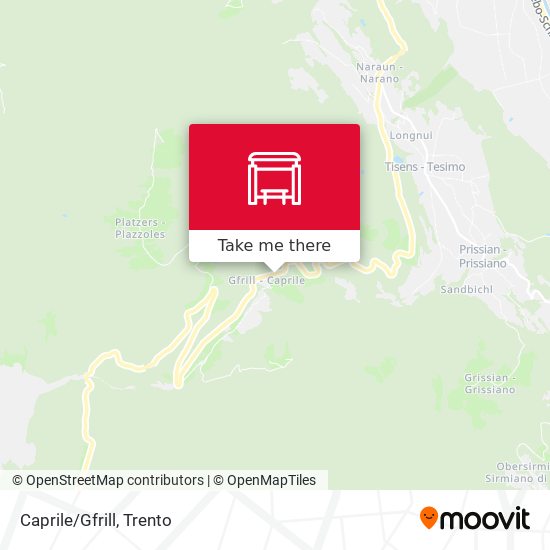 Caprile/Gfrill map