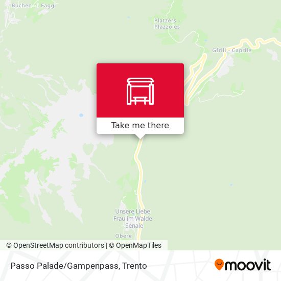 Passo Palade/Gampenpass map