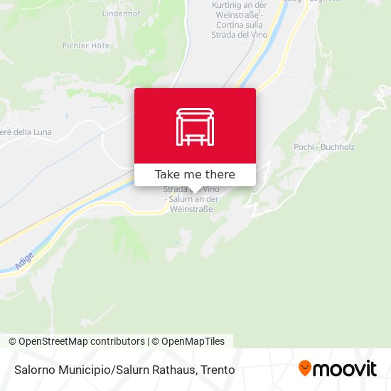 Salorno Municipio / Salurn Rathaus map