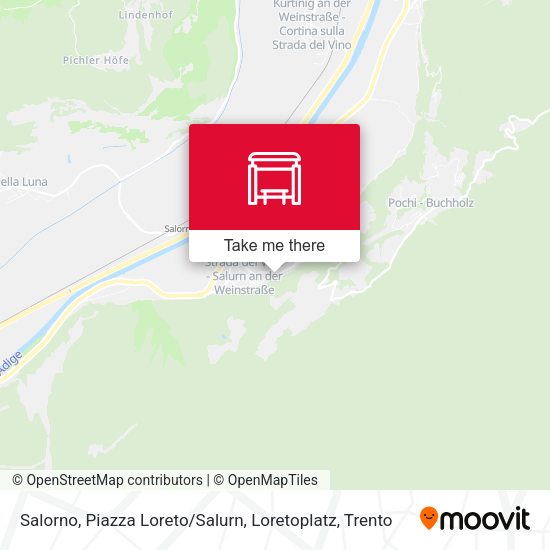 Salorno, Piazza Loreto / Salurn, Loretoplatz map