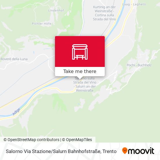 Salorno Via Stazione / Salurn Bahnhofstraße map