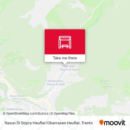 Rasun Di Sopra Heufler / Oberrasen Heufler map