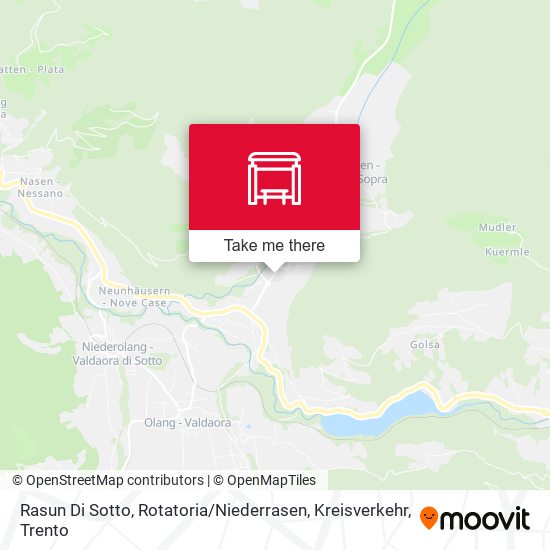 Rasun Di Sotto, Rotatoria / Niederrasen, Kreisverkehr map