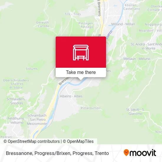 Bressanone Progress / Brixen Progress map