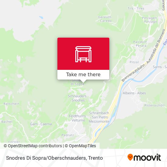 Snodres Di Sopra / Oberschnauders map