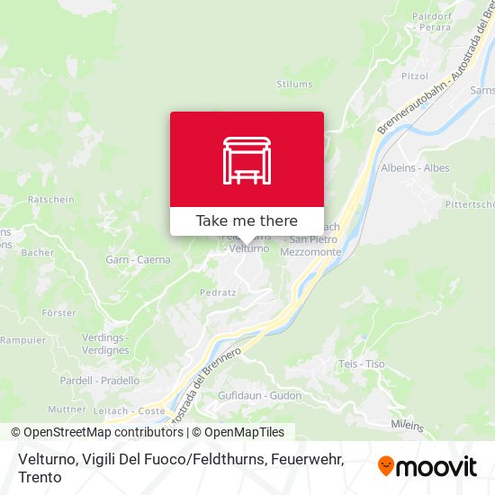 Velturno, Vigili Del Fuoco / Feldthurns, Feuerwehr map
