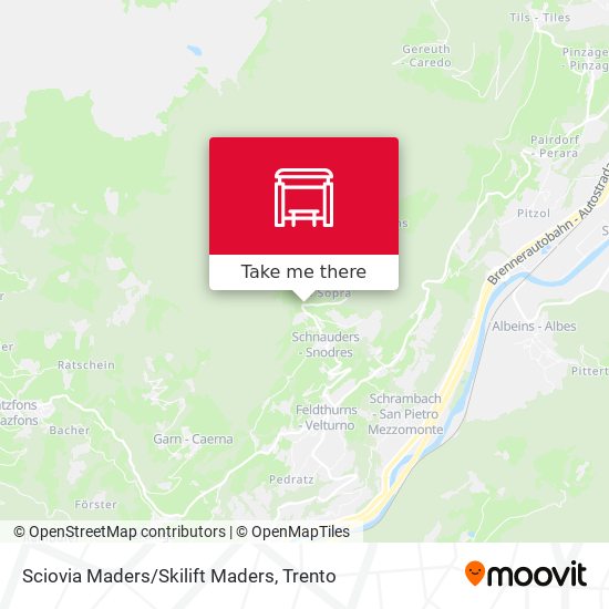 Sciovia Maders/Skilift Maders map