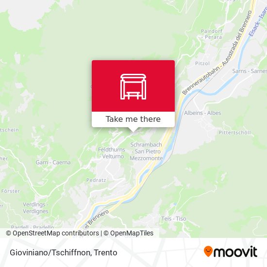 Gioviniano/Tschiffnon map