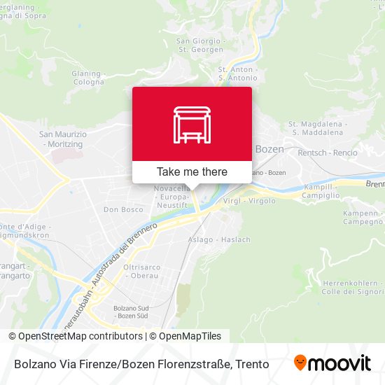 Bolzano Via Firenze / Bozen Florenzstraße map